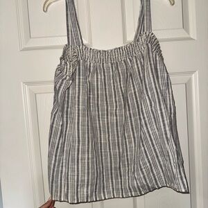Old Navy Navy and White Striped Camisole